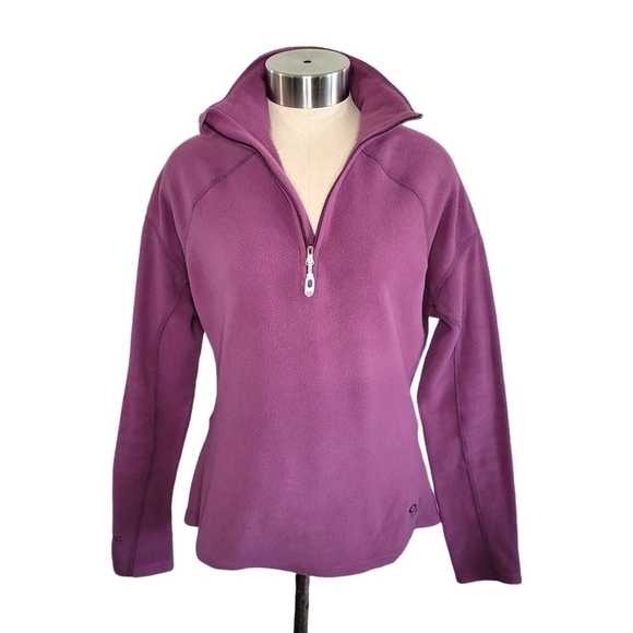 Mountain Hardwear Women's Size M Purple Polartec 1/4 Zip Pullover Fleece Jacket - Picture 1 of 10